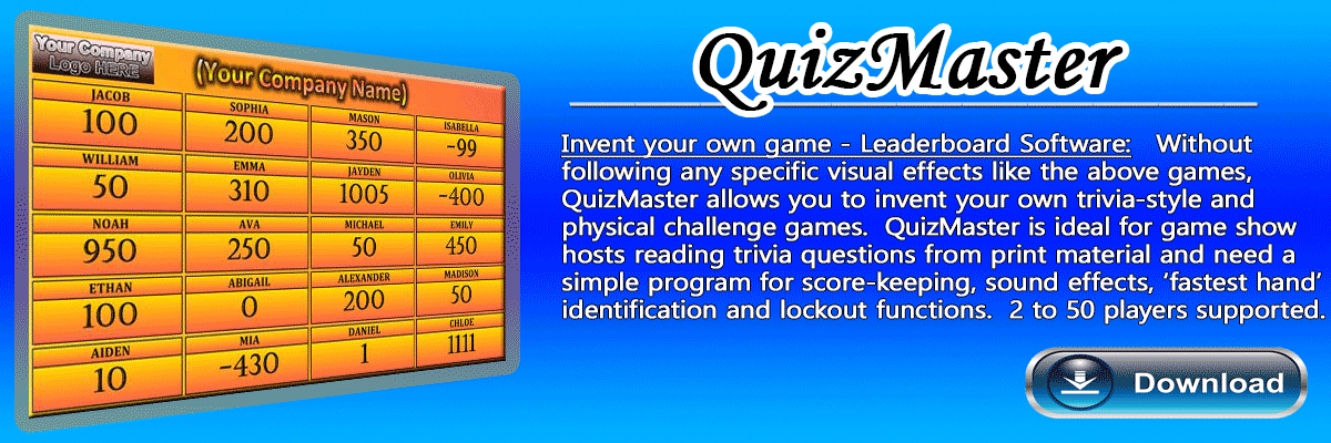 QuizMaster Software Game